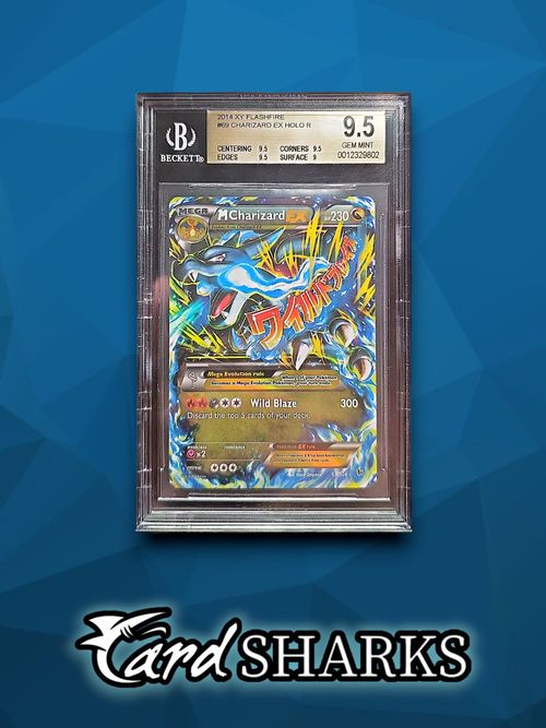 2014 Pokemon XY Flashfire MCharizard EX Holo Englisch BGS 9,5